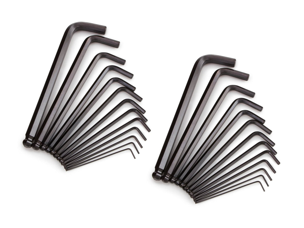 26pc metric/imperial blackened screwdriver, medium-length manual wrench, hex socket head cap L-shaped wrench