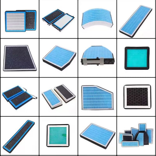 Applicable to Tesla Model 3/Y/Model Y air conditioning filter element, activated carbon air conditioning filter mesh.