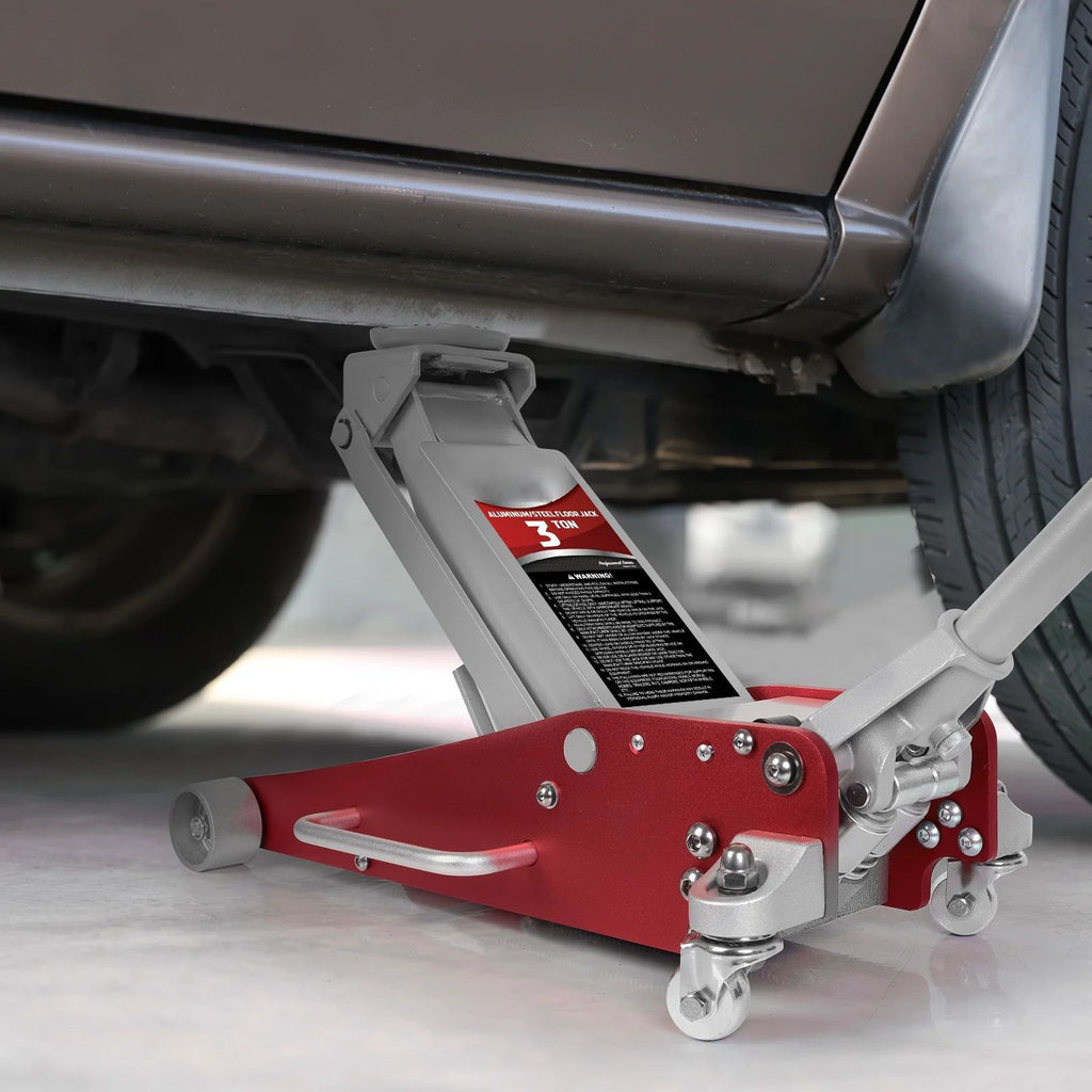 3-ton hydraulic horizontal jack for off-road vehicles and cars, a tire-changing tool mounted on the roof.