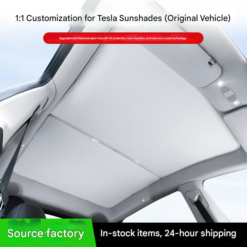 Model 3 panoramic sunroof sunshade