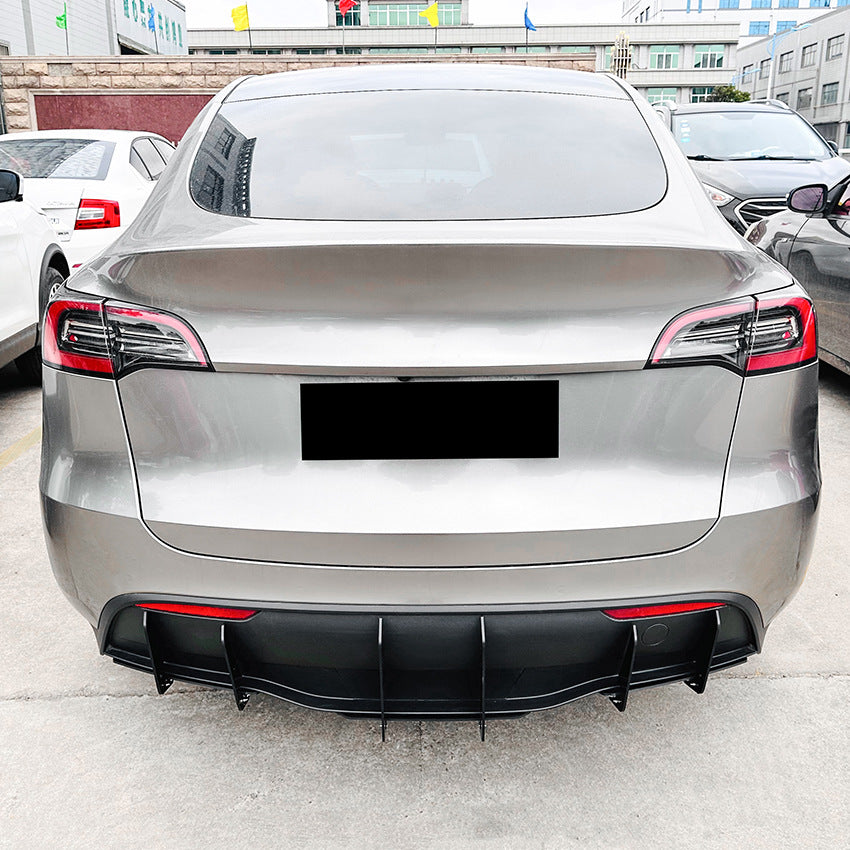 Tesla Model Y 2019+ rear lip spoiler and rear aerodynamic decal.