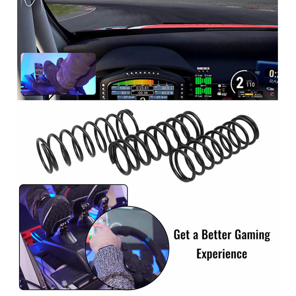 Car game simulator brake pedal accelerator clutch pedal spring kit for Logitech G25G27