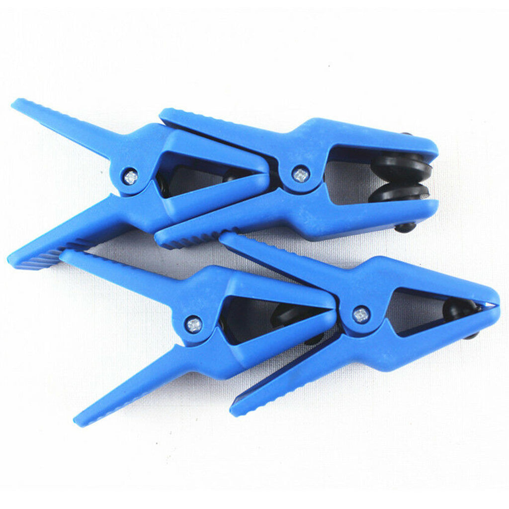 4-piece set of pipe clamps: fuel line clamp, brake line clamp, pipe sealing pliers, auto repair tools.