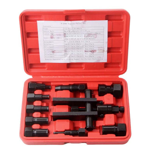 10-piece bearing removal tool set, two-jaw motorcycle bearing removal tool, two-jaw puller, wheel puller Multi-functional bearing removal tool