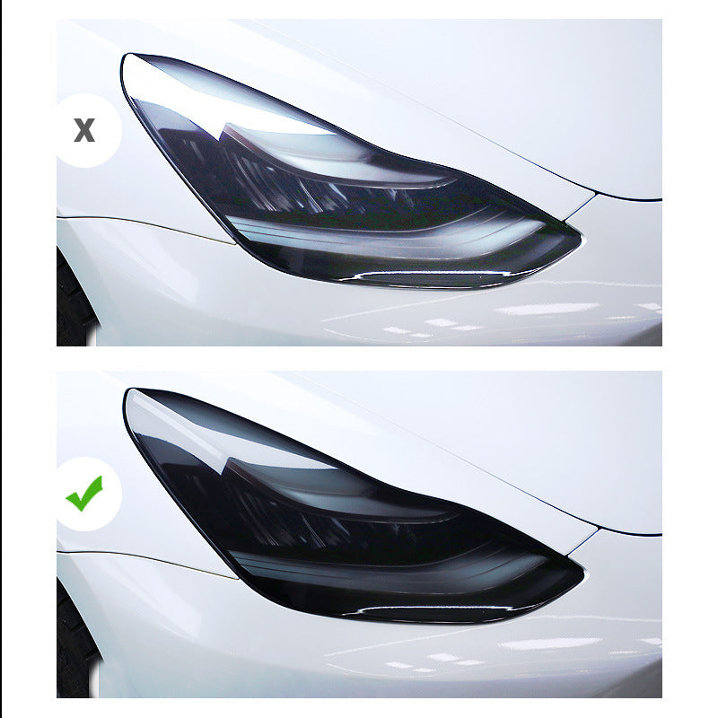 Tesla 2019-2022 models Tesla headlight and taillight modification TPU film