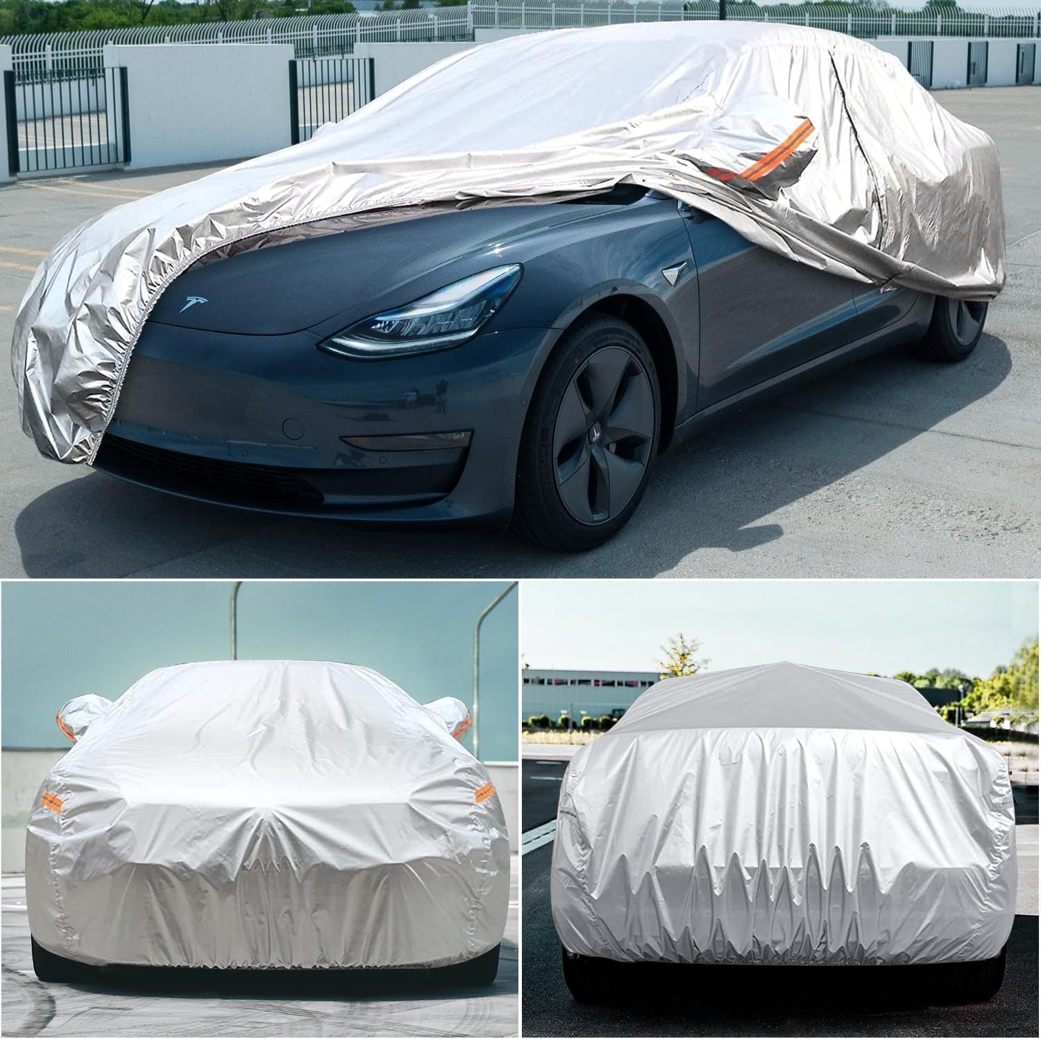 Car cover, waterproof, hailproof, sunshade, and sun protection