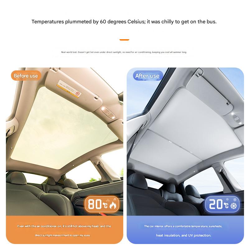 Model 3 panoramic sunroof sunshade