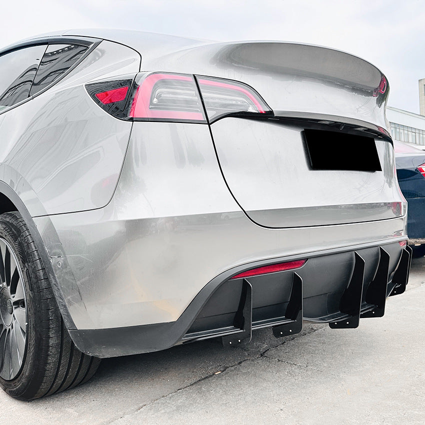 Tesla Model Y 2019+ rear lip spoiler and rear aerodynamic decal.