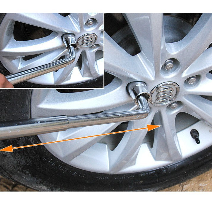Tire removal telescopic wrench 17-19-21 socket tire removal and tire changing tool automotive telescopic tire changing wrench
