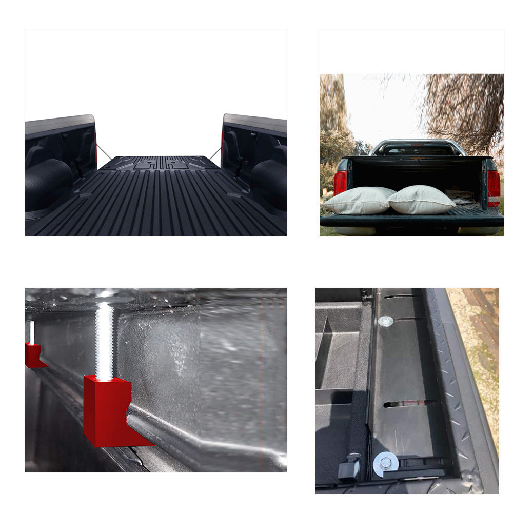 Car modification parts, truck aluminum alloy J-hook cross-locking device, pickup truck toolbox fixer