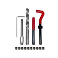 25-piece set of automotive thread repair tools, spark plug insert repair tap and drill bit set