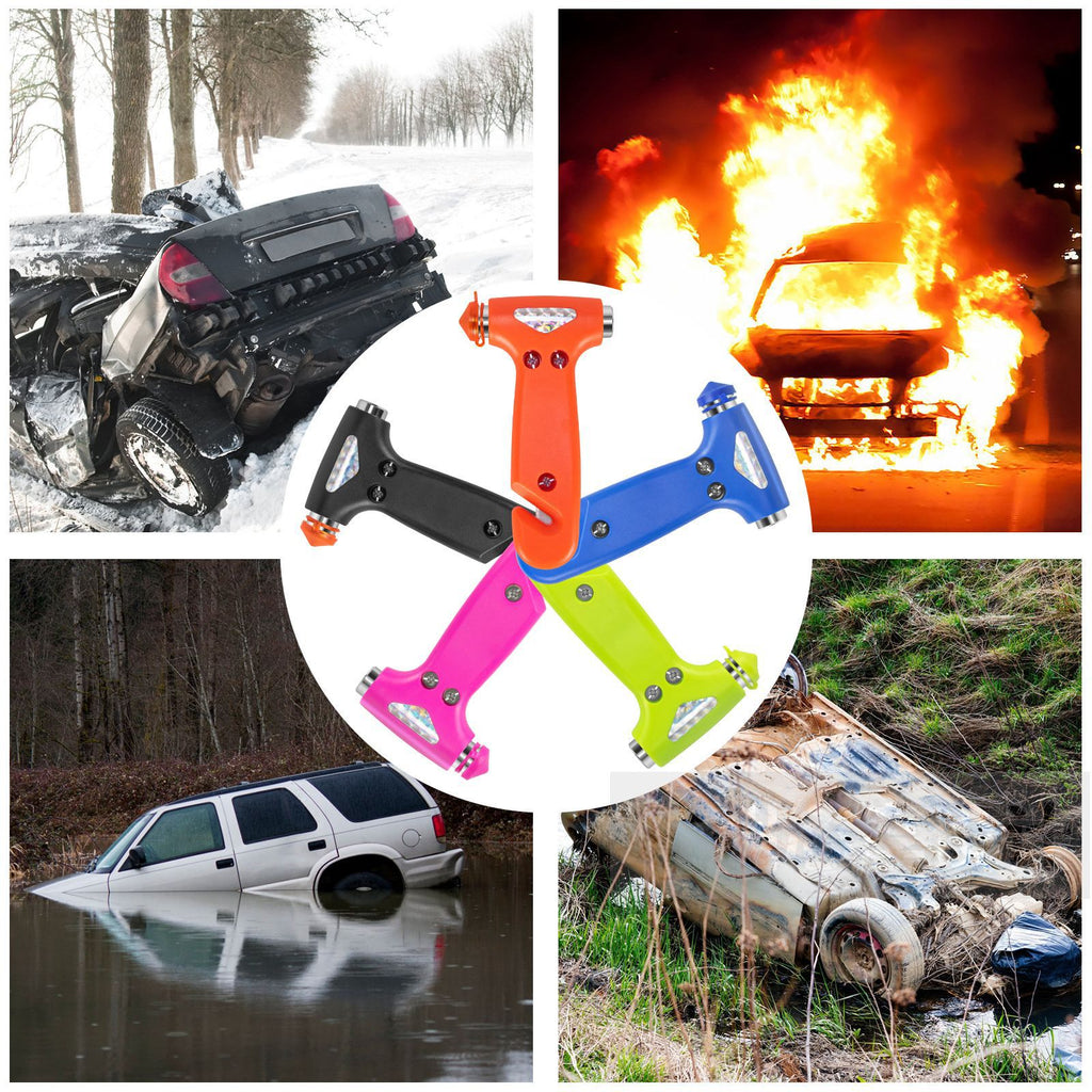 Popular 2-in-1 Safety Hammer with Straps, Multifunctional Car Rescue Hammer, Escape Hammer, Window Breaker