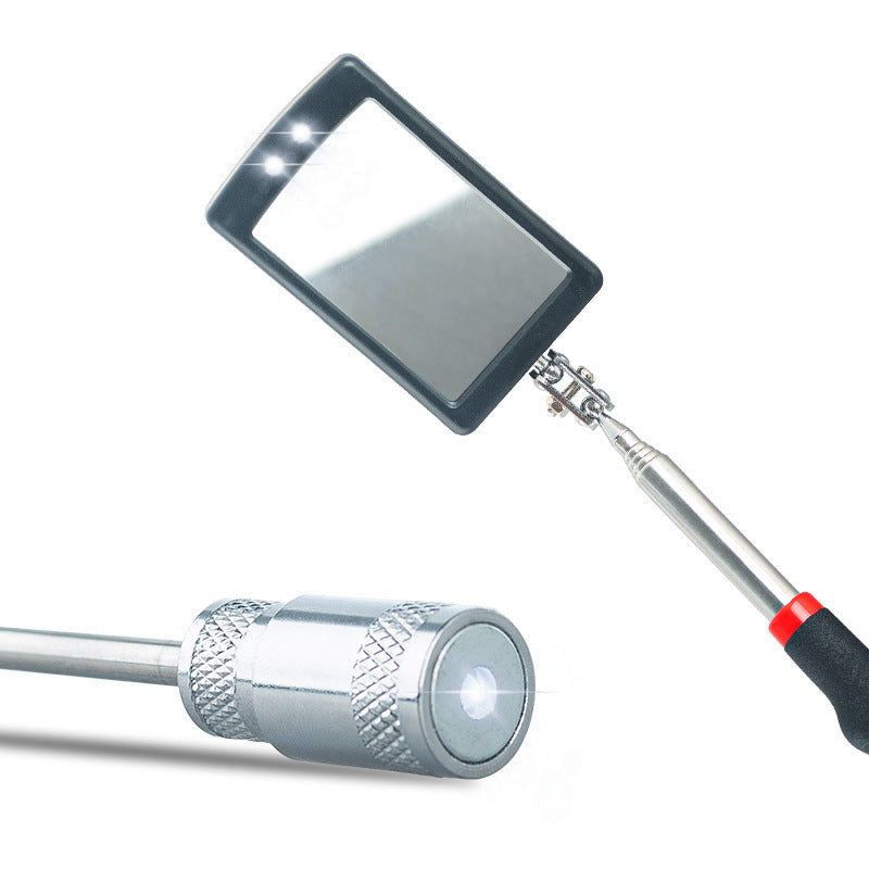 Magnetic pickup, magnetic attractor, telescopic extension rod, auto repair tools, square mirror, round mirror, flashlight head