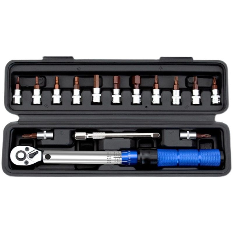 Preset adjustable torque wrench, high precision torque, bicycle repair tools, 15 pieces.