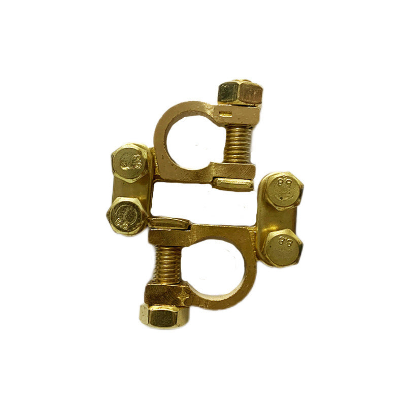 Copper terminal battery clip, battery connector, automotive parts, battery connection wire, jumper wire, and terminal clamp