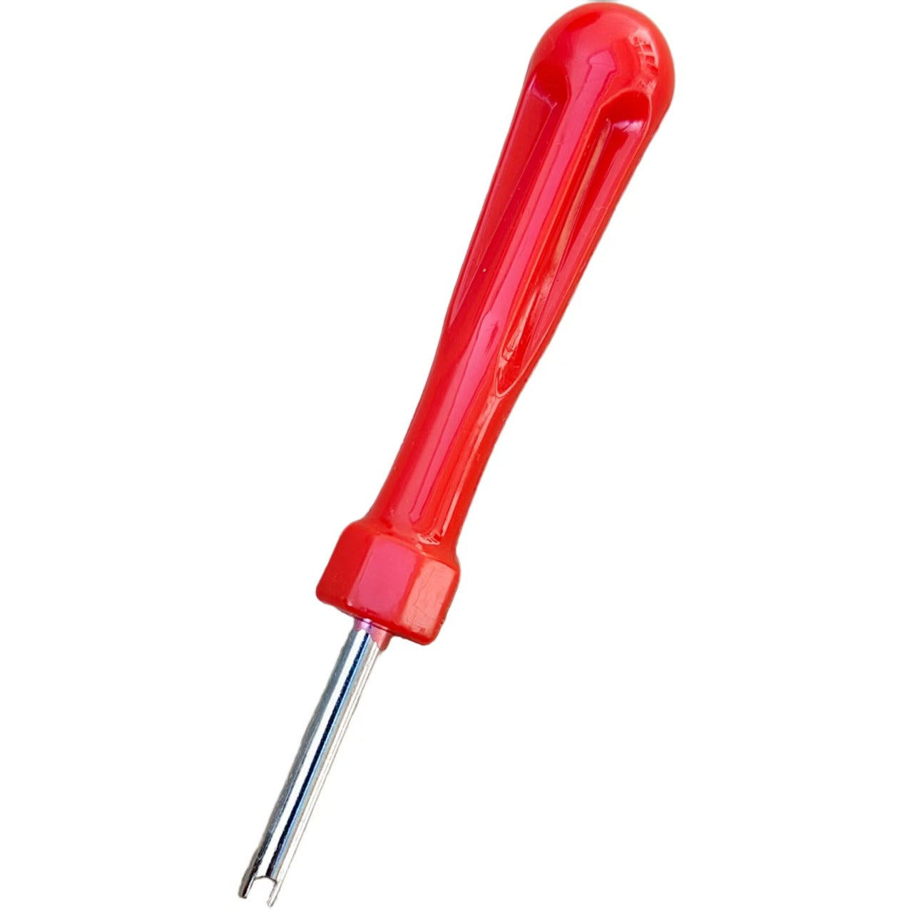 Universal tire valve core removal tool, air conditioning valve core wrench, dual-purpose wrench for removing and installing tire valve cores.