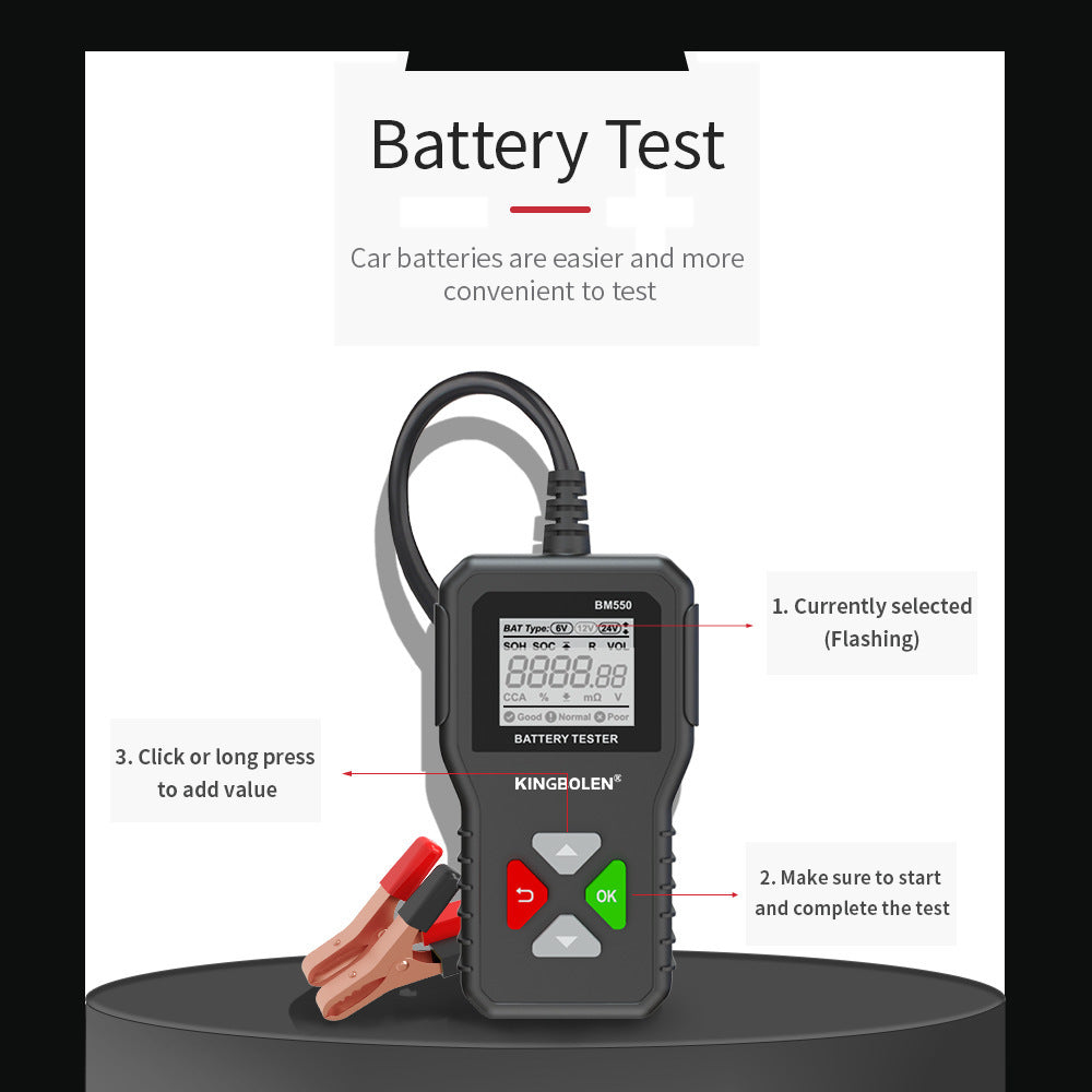 Automotive battery tester