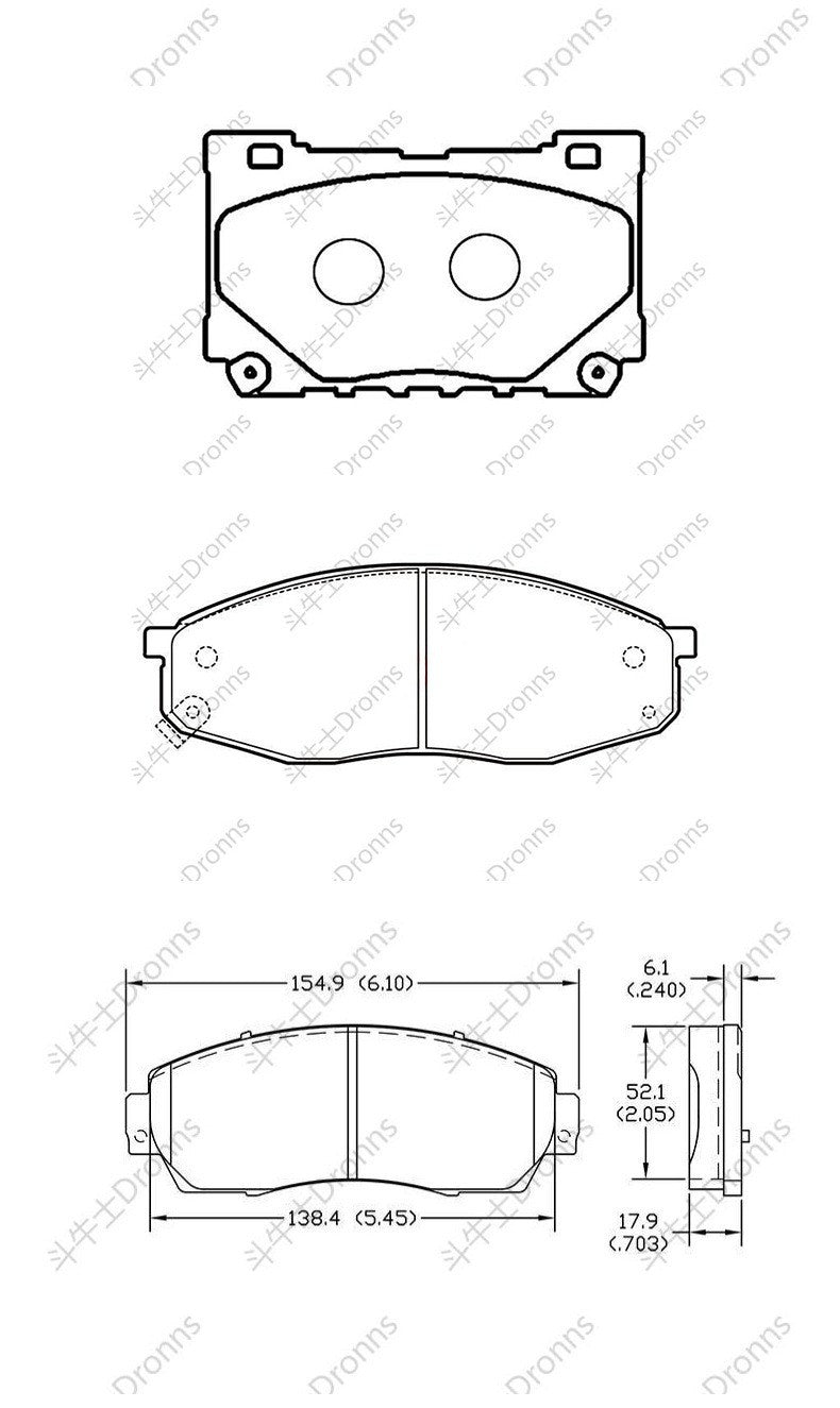 Tesla Model 3 brake pads, imported Model X S electric front and rear wheel ceramic pads