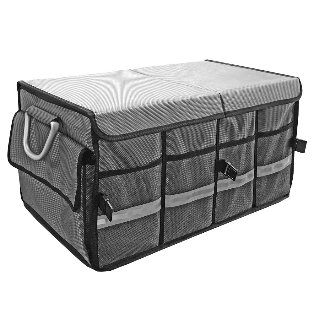 Car trunk storage box, outdoor camping folding Oxford cloth storage box, car storage box