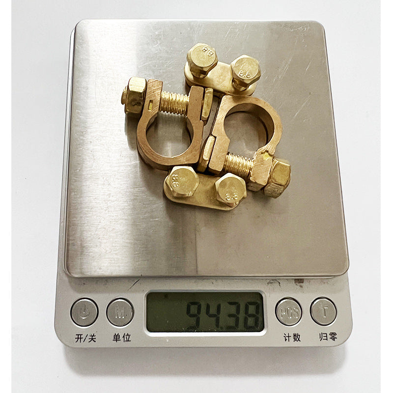 Copper terminal battery clip, battery connector, automotive parts, battery connection wire, jumper wire, and terminal clamp