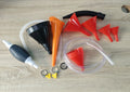 Car and motorcycle repair refueling funnel and oil extractor kit