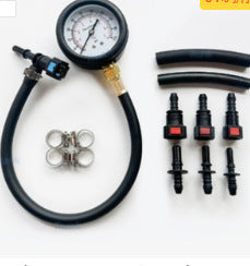 Automotive fuel pressure gauge, fuel injection pressure gauge, auto repair diagnostic tool, gasoline pump pressure gauge.