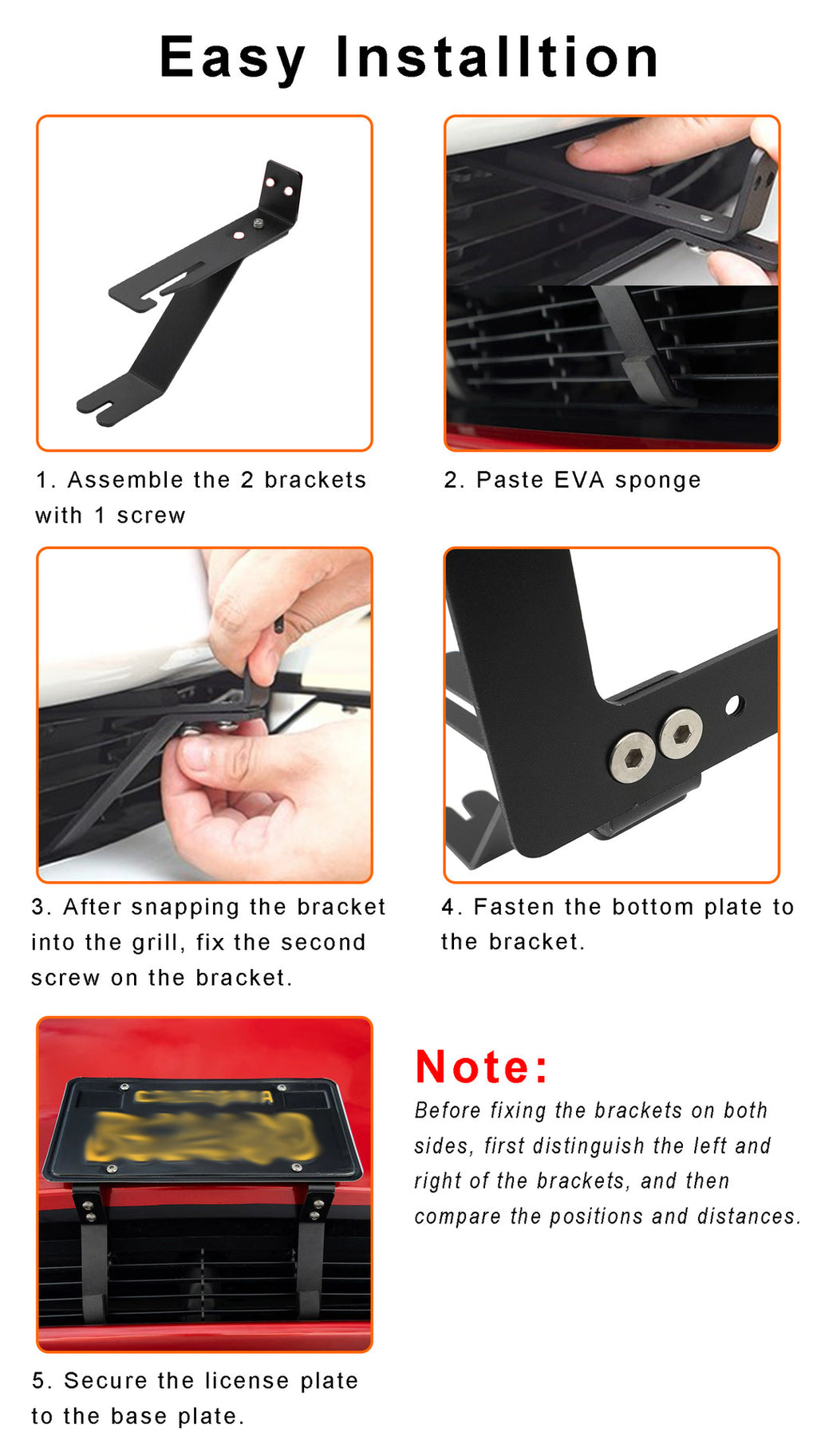 Tesla Model Y/3 license plate frame