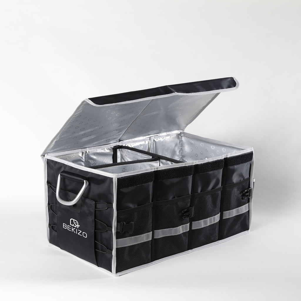 Car trunk storage box, outdoor camping folding Oxford cloth storage box, car storage box