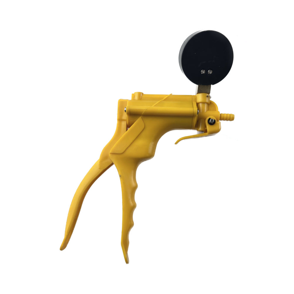 Manual vacuum oil pump test kit, pistol-type pressure tester, vacuum gauge, brake fluid discharge test.