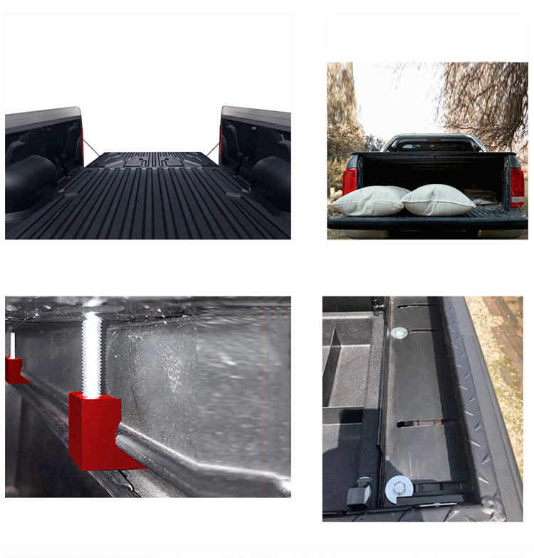 Car modification parts, truck aluminum alloy J-hook cross-locking device, pickup truck toolbox fixer