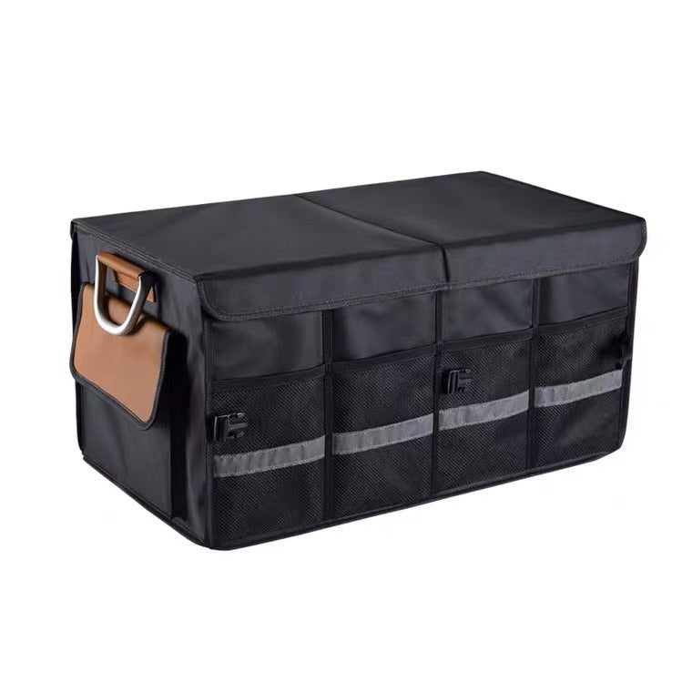 Car trunk storage box, outdoor camping folding Oxford cloth storage box, car storage box