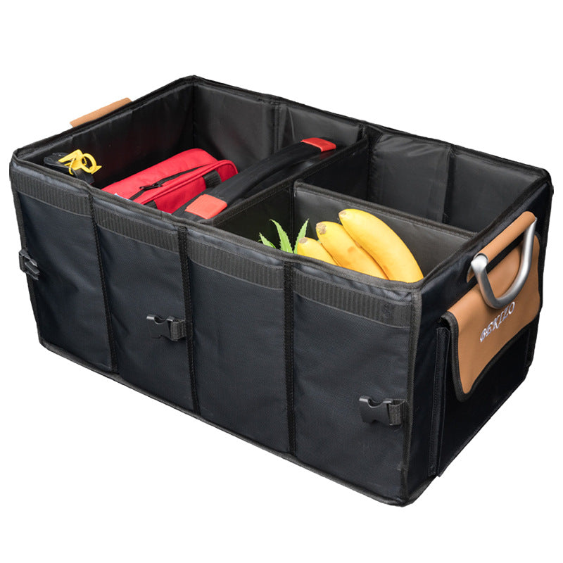 Car trunk storage box, outdoor camping folding Oxford cloth storage box, car storage box