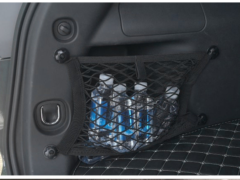 Car mesh bags, side mesh storage bags, fire extinguisher mounting brackets, trunk mesh bags, car mesh, seat mesh