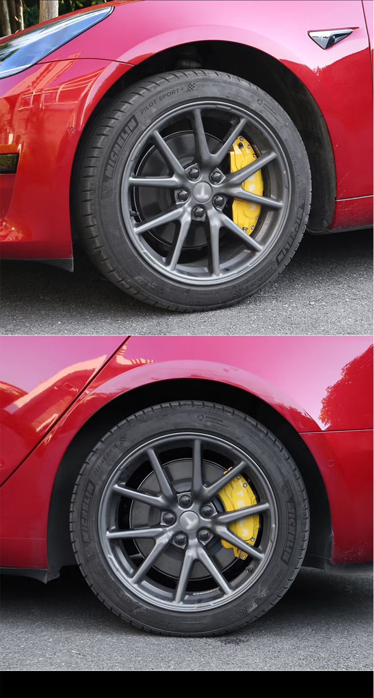 Tesla caliper cover wheel hub brake caliper