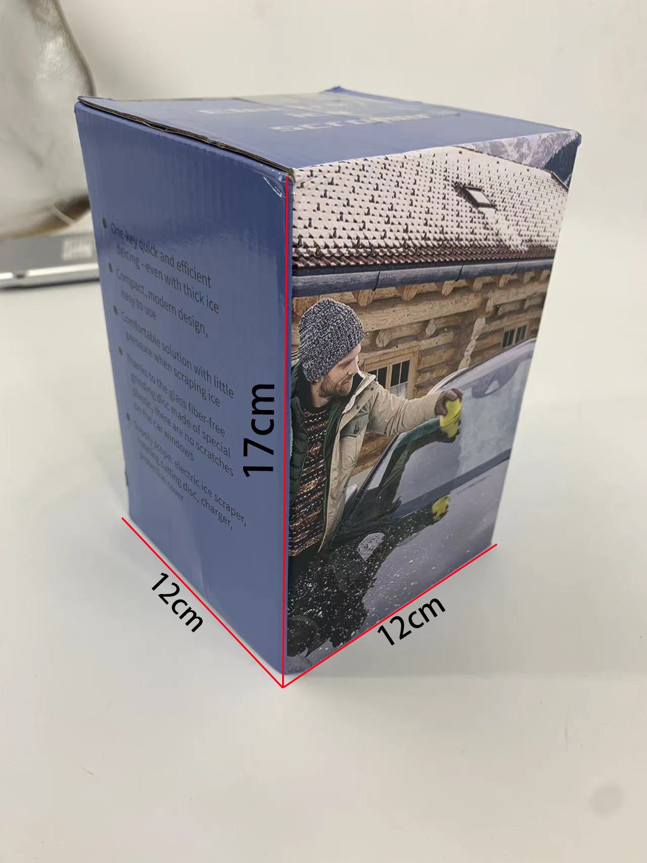 Car snowplow, de-icer