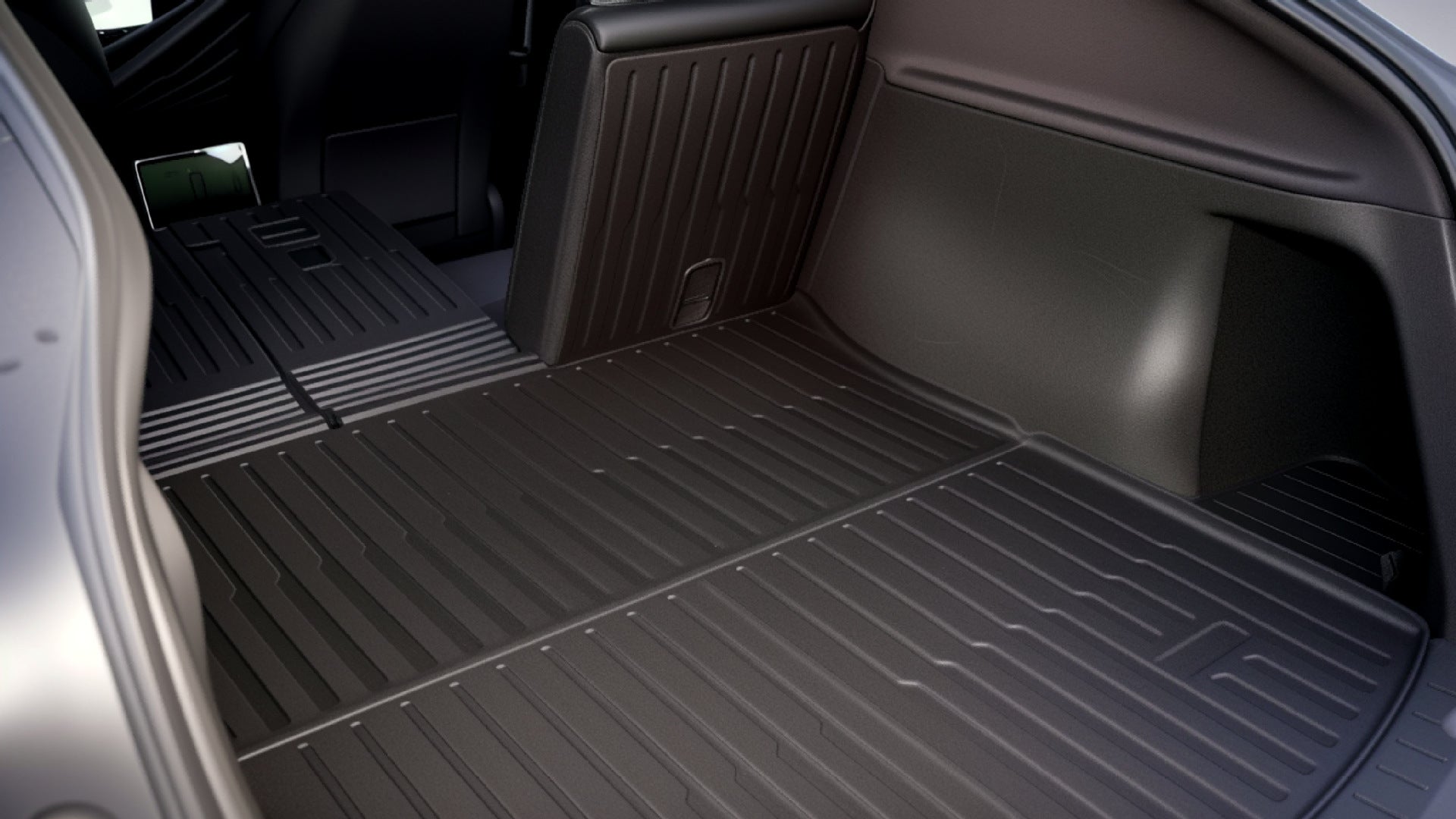 Tesla's new Modely one-piece trunk mat, TPE car trunk mat, custom wholesale.