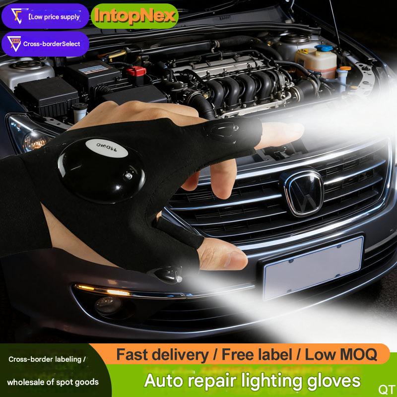 LED finger light gloves