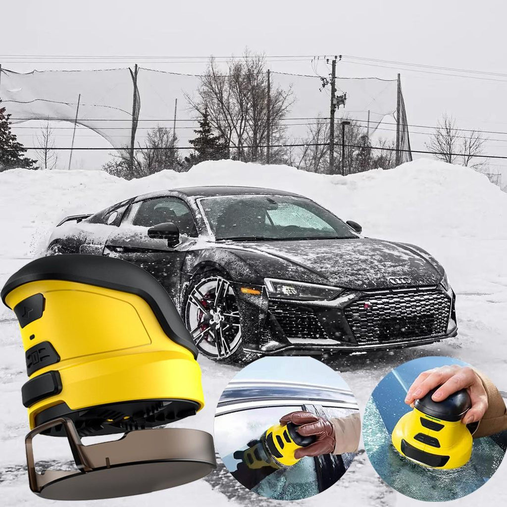 Car snowplow, de-icer