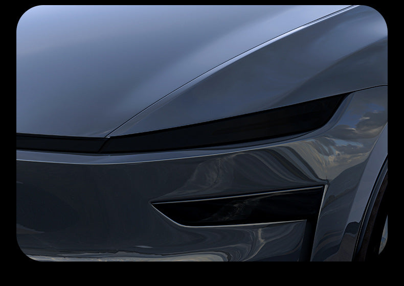 Headlight eyebrow trim strip, updated version of headlight protective film