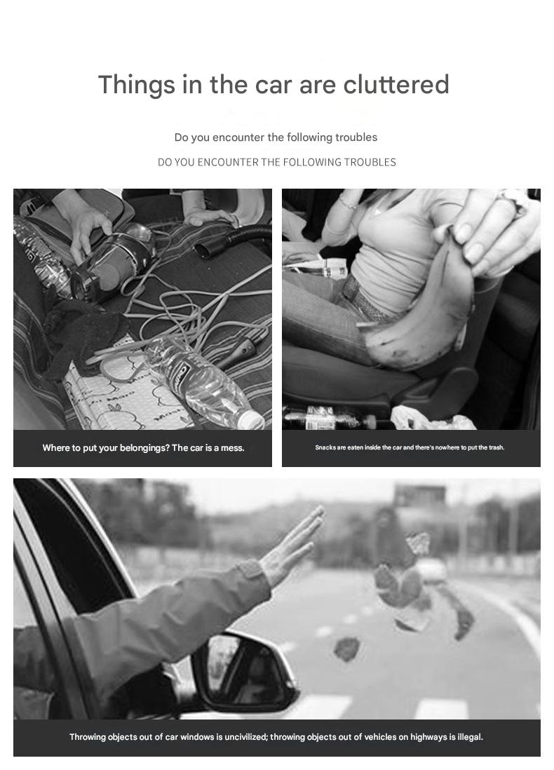 Trash can specifically designed for Tesla Model 3/Model Y/X/S vehicles.