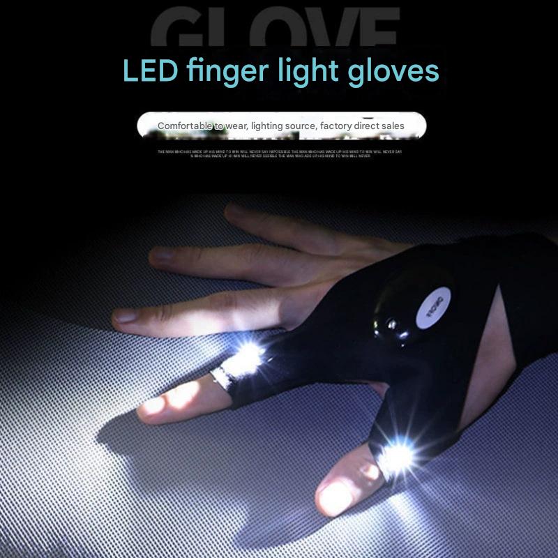 LED finger light gloves