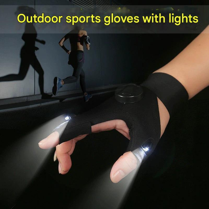 LED finger light gloves