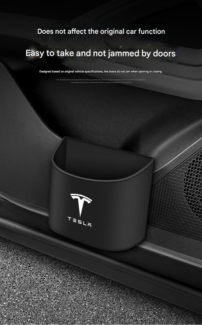 Trash can specifically designed for Tesla Model 3/Model Y/X/S vehicles.