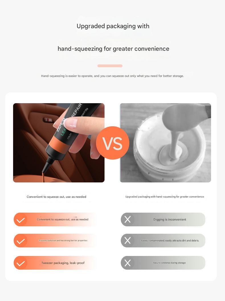 Leather repair cream《Please specify the color in the order notes.》