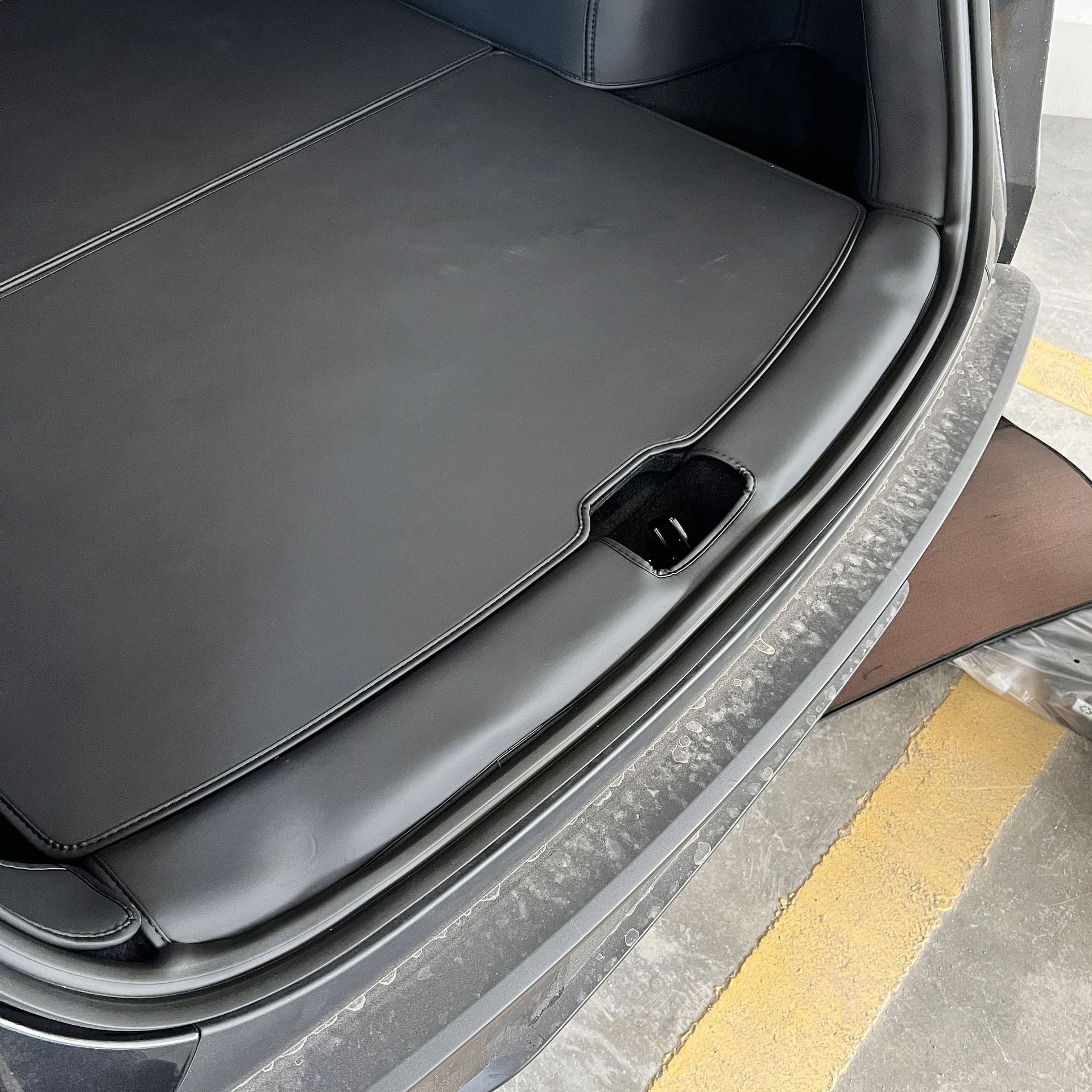 Tesla Model 3/Y updated model trunk mat, leather protective mat