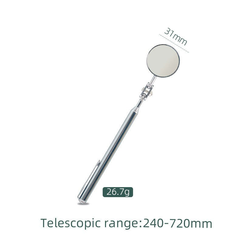 Magnetic pickup, magnetic attractor, telescopic extension rod, auto repair tools, square mirror, round mirror, flashlight head